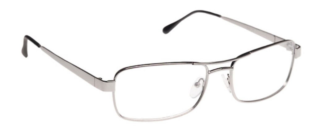 ARMOURX 7012 ANSI Z87.1 SAFETY GLASSES 55-17-140 SILVER AUTHENTIC FRAME RX